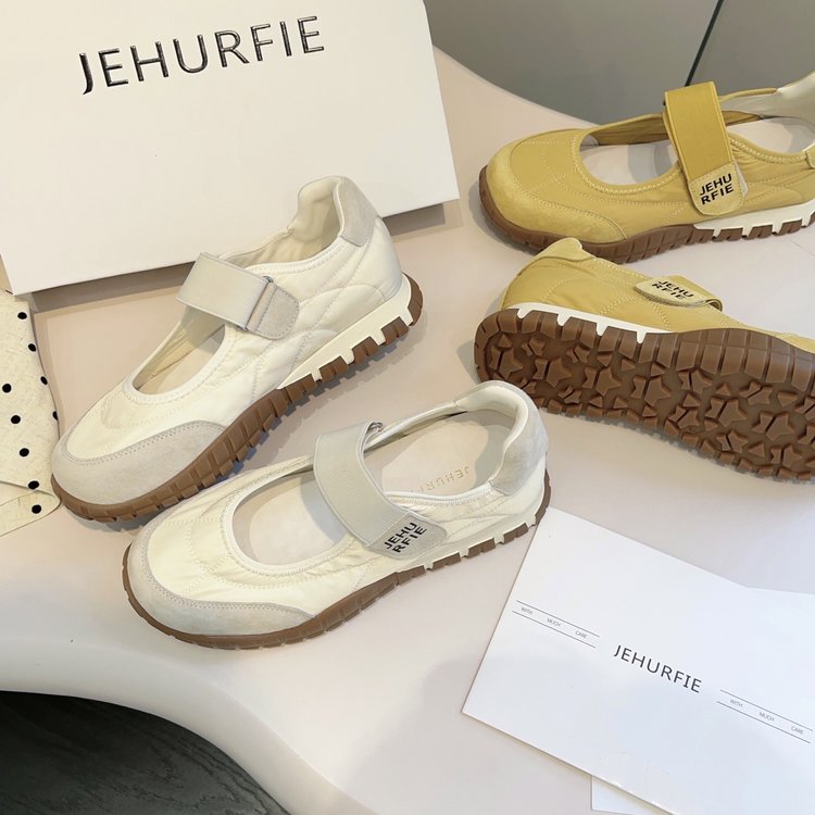 JEHURFIE/纪华菲浅口魔术贴玛丽珍运动单鞋 | 时尚百搭、颜值在线、舒适柔软