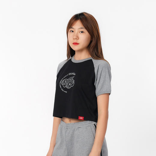 Dickies短袖T恤 女式短款印花插肩袖舒适圆领短袖T恤 DK0A87CX 商品图2