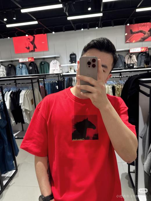 凯尔 Jeans26新款休闲通勤骏马印花圆领短袖T恤 Z-15917 商品图4