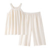 睡衣女士夏季带胸垫吊带背心七分裤薄款休闲简约可外穿家居服套装 商品缩略图2