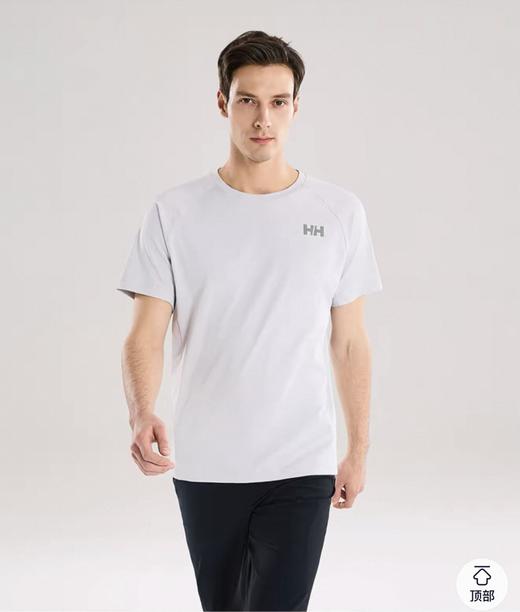 点此购买 海丽汉森夏季男士休闲运动舒适抗菌圆领短袖T恤 xj 344084 商品图9