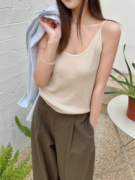 巨显瘦🔥含绵羊毛的神仙针织衫！【NECHEER柏奥玛春夏季针织吊带2606】，10色任选闭眼搭✨ 精心配比🌿【面料】42.3%腈纶、32.1%绵羊毛、25.6%锦纶 绵羊毛混纺 商品图5