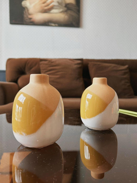 居家必备❗一折不到，抄底价💖团长自留款，【欧洲复古窑变工艺花瓶🏺合集 】 除了海淘，砸钱都买不到！ 就算不插花 裸瓶也巨美 🔺每个都是绝无仅有 商品图5