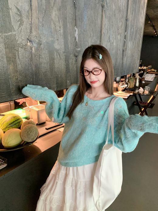 <曾小咸推荐>4.3现货秒杀 ！微信超特价！韩系镂空毛衣 日常219.99 立减130 秒杀89.99！！ 商品图13