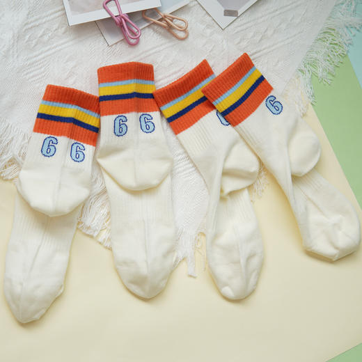 【6双6折】【10岁以上】大童运动休闲袜网面中筒春夏薄袜【2双装】【2613103】 商品图3