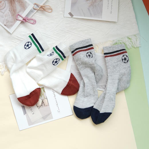 【6双6折】【7-10岁】大童春夏薄款袜子网面中筒运动童袜【2双装】【2613101】 商品图2