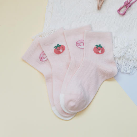 【6双6折】【3-5岁】春夏儿童薄款休闲袜AB版卡通可爱袜子【2双装】【2613201】 商品图1