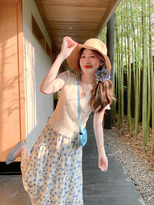 <曾小咸推荐>4.3现货秒杀 ！微信超特价！韩系碎花半身裙 日常199.99 立减120 秒杀79.99！！ 商品图8