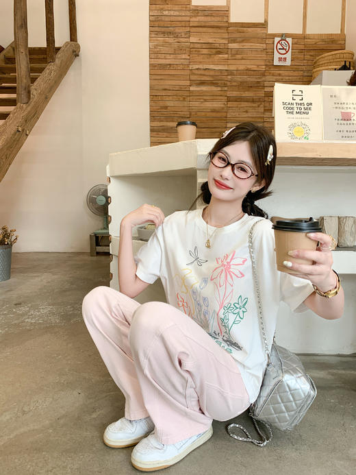 <曾小咸推荐>4.3现货秒杀 ！微信超特价！韩系印花正肩短袖t恤 日常139.99 立减80 秒杀59.99！！ 商品图14