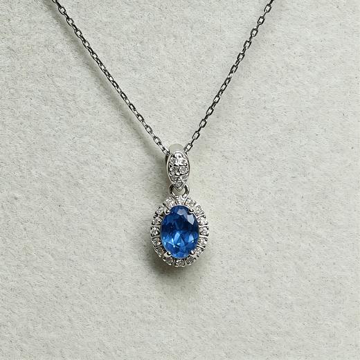 【清明节宝石专场】宝石专场活动：89号蓝宝石三件套（耳钉4x4,项链4x6,戒指5x5mm ）带证书（万物清明·福佑安康） 商品图4