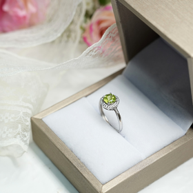 【清明节宝石专场】2号 绿宝石戒指 库存8 配饰925银