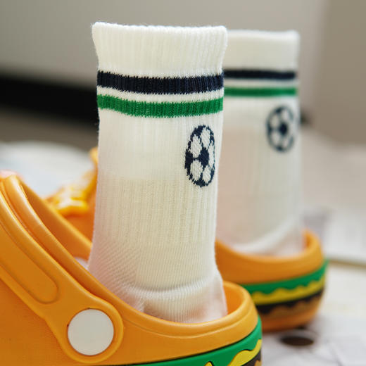 【6双6折】【7-10岁】大童春夏薄款袜子网面中筒运动童袜【2双装】【2613101】 商品图3