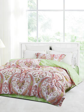 夏尔小镇珊瑚海纯棉四件套