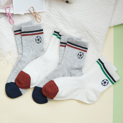 【6双6折】【7-10岁】大童春夏薄款袜子网面中筒运动童袜【2双装】【2613101】 商品图1