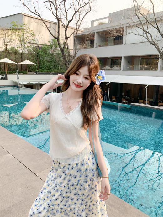 <曾小咸推荐>4.3现货秒杀 ！微信超特价！韩系碎花半身裙 日常199.99 立减120 秒杀79.99！！ 商品图12