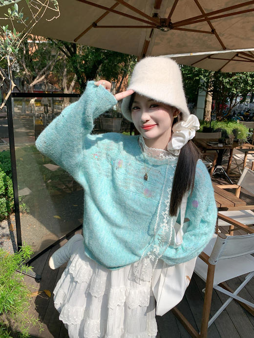 <曾小咸推荐>4.3现货秒杀 ！微信超特价！韩系镂空毛衣 日常219.99 立减130 秒杀89.99！！ 商品图10