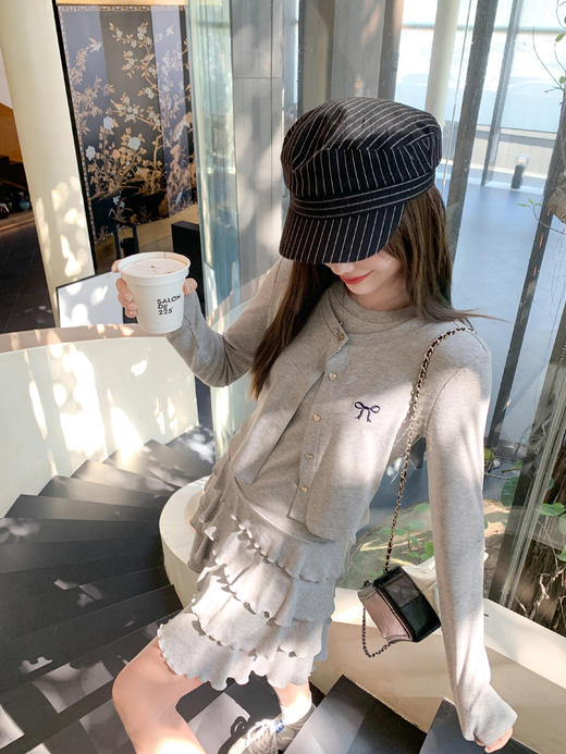 <曾小咸推荐>4.3现货秒杀 ！微信超特价！韩系假两件长袖连衣裙 日常229.99 立减130 秒杀99.99！！ 商品图6