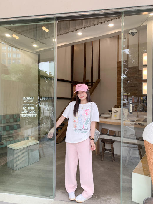 <曾小咸推荐>4.3现货秒杀 ！微信超特价！韩系印花正肩短袖t恤 日常139.99 立减80 秒杀59.99！！ 商品图5