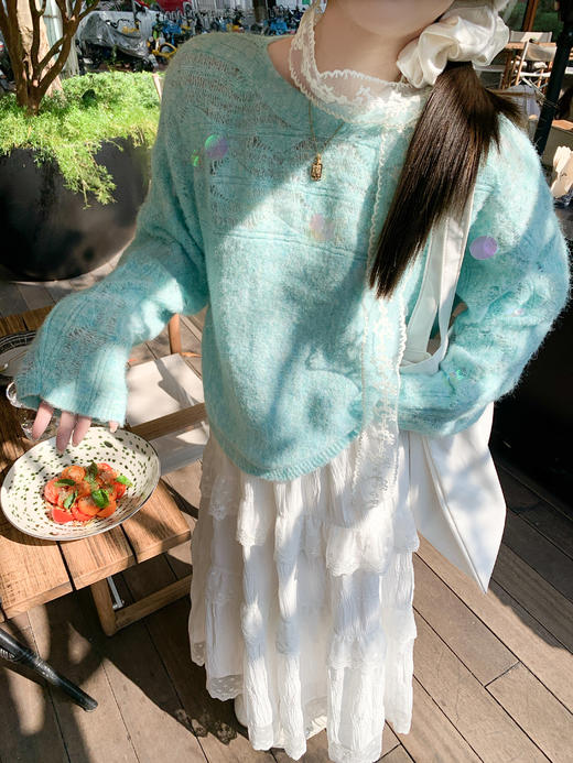 <曾小咸推荐>4.3现货秒杀 ！微信超特价！韩系镂空毛衣 日常219.99 立减130 秒杀89.99！！ 商品图12