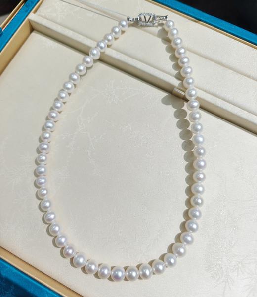 正圆极光小米珠 8mm珍珠项链 主推 经典百搭 锁骨链 [发：90] 商品图0