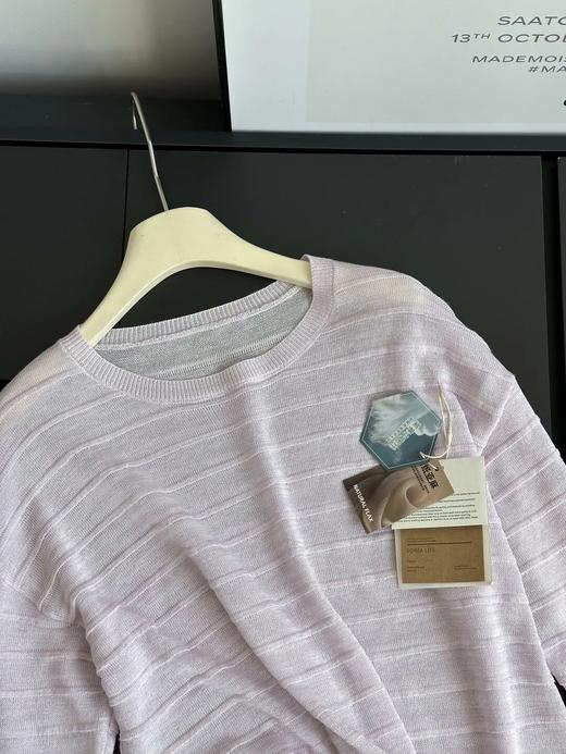 Sonia life竹节麻长袖针织罩衫，自带精致层次，背影也能细节感满满 商品图1