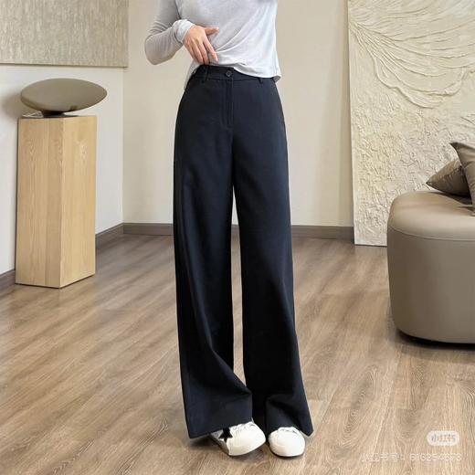 直发【15805】 知性通勤风 高腰休闲直筒阔腿裤 显瘦有型 商品图3