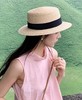 🔥【HOPENONO平顶草帽合集】！四款风格全承包🌿 专柜级手工编织质感拉满，蕾丝温柔、毛边慵懒、黑带高级任你选！🥳 硬核防晒+显脸小buff拉满🍀 商品缩略图5