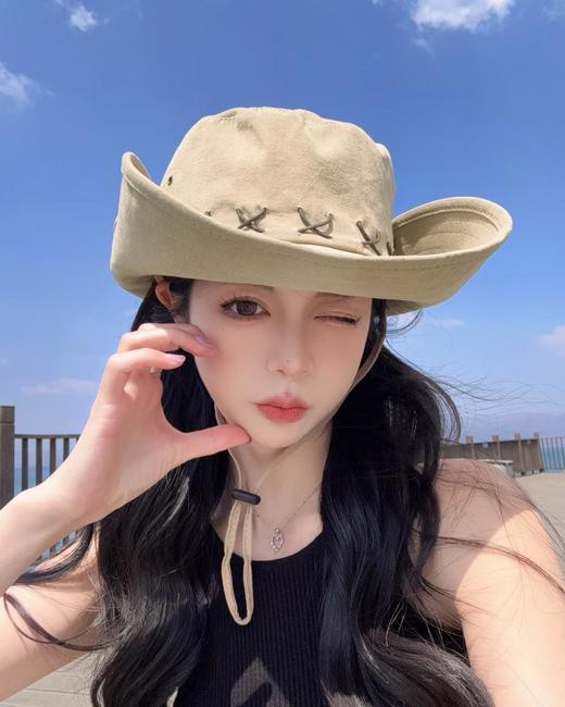 【HOPENONO复古风登山防晒多功能渔夫帽】🤠这个夏天防晒又时髦！✨ 姐妹们！发现了一款超适合户外活动的防晒帽🧢 帽檐超大 遮阳效果绝绝子☀️ 商品图4