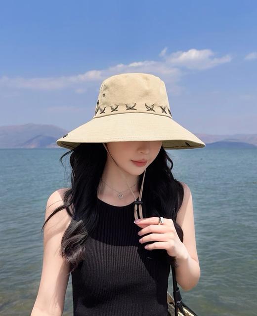 【HOPENONO复古风登山防晒多功能渔夫帽】🤠这个夏天防晒又时髦！✨ 姐妹们！发现了一款超适合户外活动的防晒帽🧢 帽檐超大 遮阳效果绝绝子☀️ 商品图3
