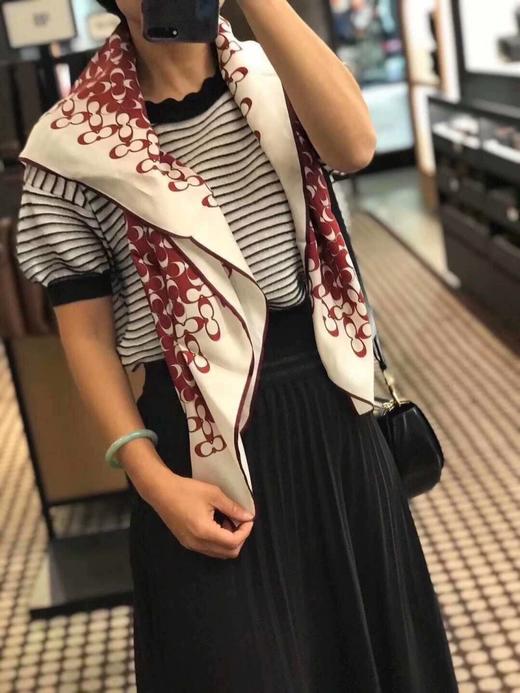 直发【含真丝】 马车家新款 大尺寸，真丝方巾 商品图0