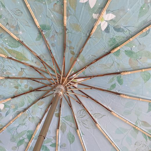 直发 骨架超稳，AVRNA新中式16骨彩胶伞 ，UPF50+防晒效果99.9% 商品图5