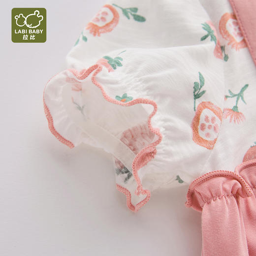 拉比童衣夏甜心肩开连体衣j6LZBC103709 商品图5