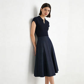 「自」全新升级【铂金会员174/天猫229/差价55】(74604)洛诗琳复古牛仔半身裙女2026春夏新款简约通勤显瘦A字裙