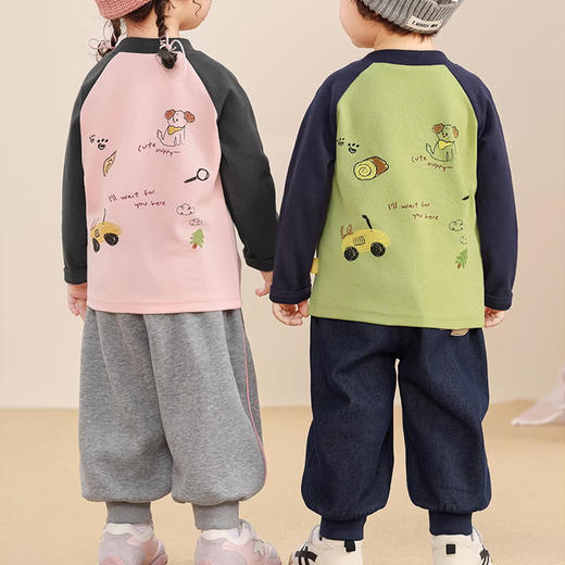 裁缝学苑TS34插肩袖长袖T恤纸样儿童女童圆领打底衫上衣童装服装打板 商品图3