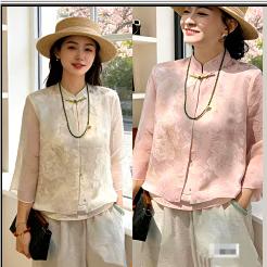 641025时尚气质款国风小衫 商品图4