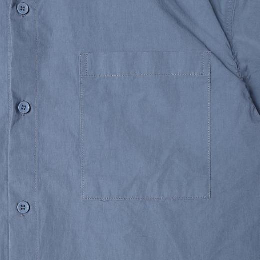 SDSA男装2026新款高贵轻奢基础款宽松短袖衬衫弧形下摆休闲上衣 商品图3