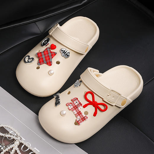 【拖鞋凉鞋一秒切换❗防滑大底】洞洞鞋女款外穿夏季新款厚底凉拖防滑沙滩鞋包头海边半拖鞋女。ri 商品图1