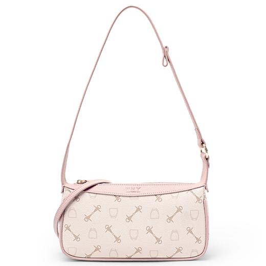 WHY正品复古印花腋下包女甜酷粉色法棍包高级感小众单肩包时尚通勤百搭包YAP11773Z 商品图5