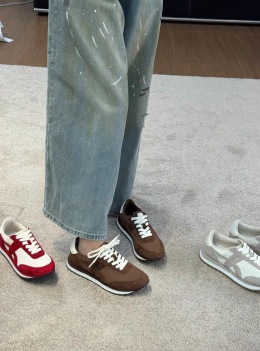 TORY BURCH Hank  圆头系带 低帮 生活休闲鞋 商品图3