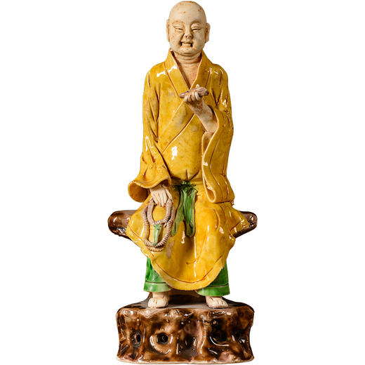 清	素三彩罗汉人物像 商品图5