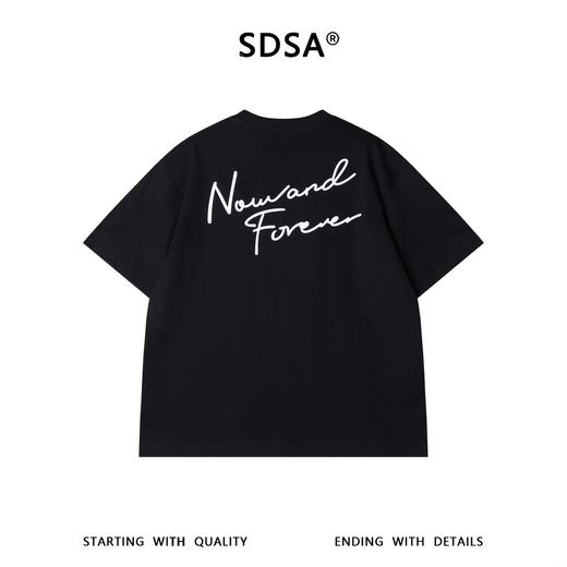 SDSA男装2026新款小字母签名印花短袖T恤简约宽松圆领休闲上衣 商品图4