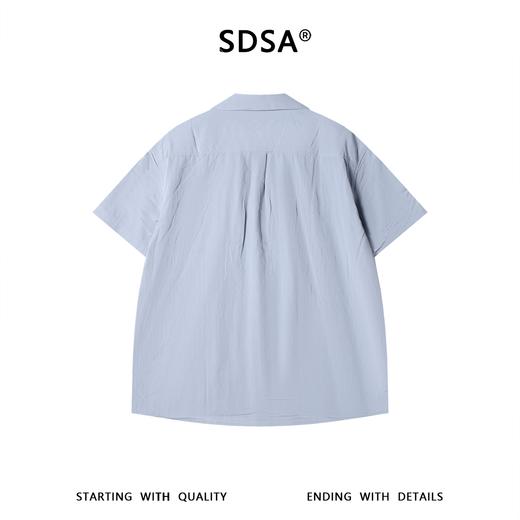 SDSA男装2026新款高贵轻奢古巴领短袖衬衫宽松落肩休闲上衣 商品图4