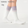 巴拉巴拉儿童袜子夏季网眼袜透气薄男女童中筒袜学院风棉弹三双装 商品缩略图0