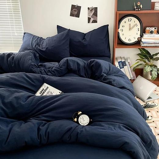 水洗双层纱四件套， 99元抢春夏爆款，10色可选，极简，裸睡感的体验，轻！柔！软！暖！【G】 商品图6