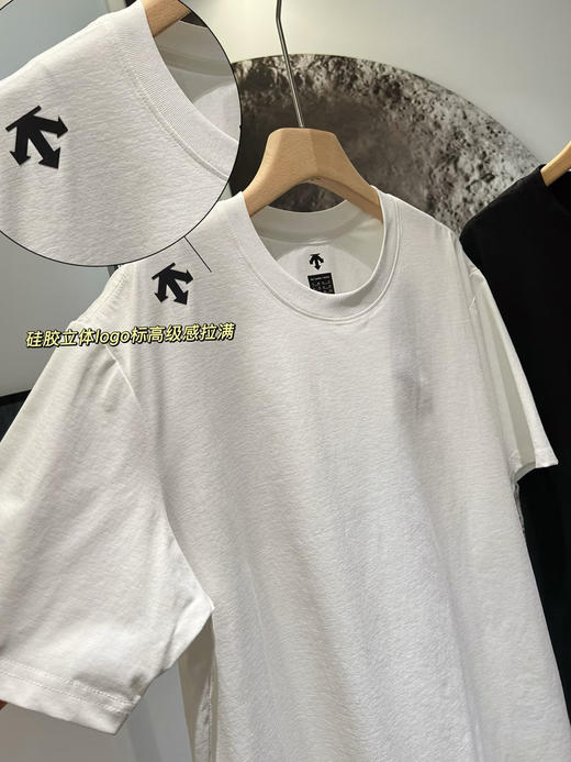 青岛工厂外贸原单迪桑特 情侣抗菌速干运动圆领短袖T恤，黑白两色，两个款 商品图2