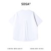 SDSA男装2026新款轻奢弧形下摆宽松短袖T恤小众设计感圆领上衣 商品缩略图4
