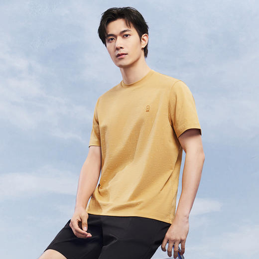 【柒先生系列】柒牌凉感短袖T恤26夏季新款索罗纳透气休闲上衣 130T71550 商品图1