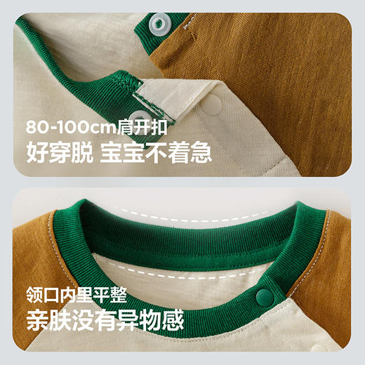 【纯棉】迷你巴拉巴拉宝宝短袖T恤柔软透气竹节棉T上衣2026夏新款 商品图4