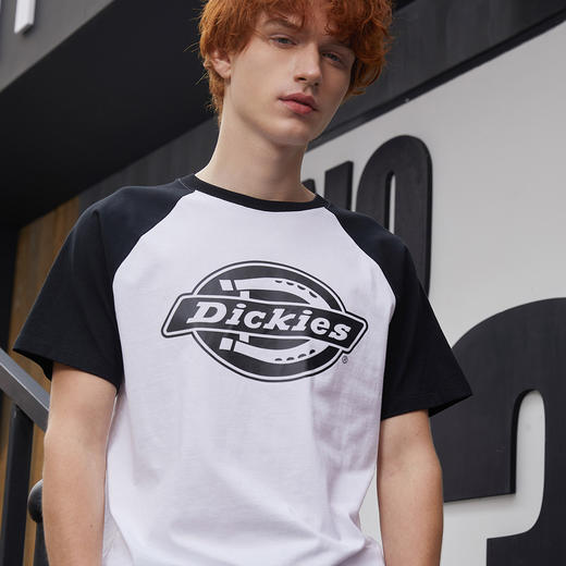 Dickies美式复古印花短袖t恤男休闲百搭拼色半袖圆领上衣情侣装DK008910 商品图2