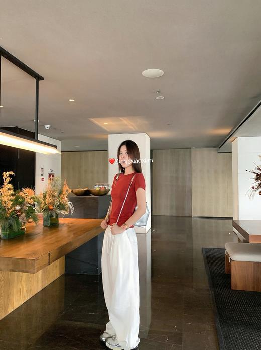 <曾小咸推荐>4.5现货秒杀 ！微信超特价！韩系纯色正肩短袖t 日常119.99 立减60 秒杀59.99！！ 商品图9